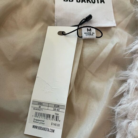 NWT BB Dakota Steve Madden Soft Serve Drape Front Coat - Picture 5 of 8